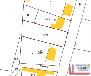 terrain à la vente -   80890  CONDE FOLIE, surface 730 m2 vente terrain - UBI475907162
